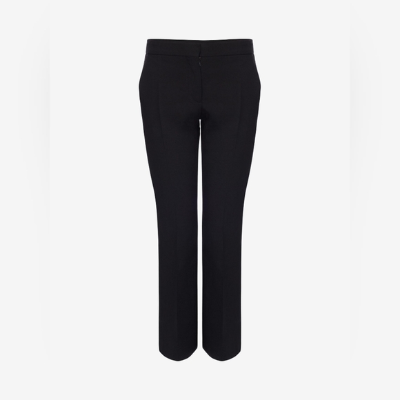 Alexander McQueen Pants - 💘 Alexander McQueen Leaf Crepe Cigarette Trouser in Black